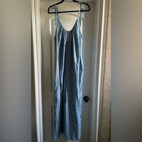 Suzie Kondi Besa crinkled cotton-gauze jumpsuit